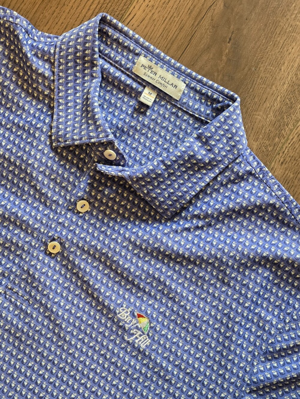 Peter Millar - Bay Hill - Summer Comfort - Cocktail Print Polo - Medium - Blue